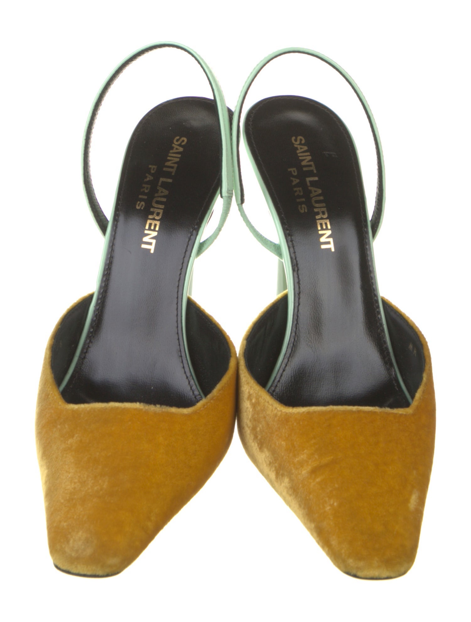 Saint Laurent Velvet Slingback Pumps